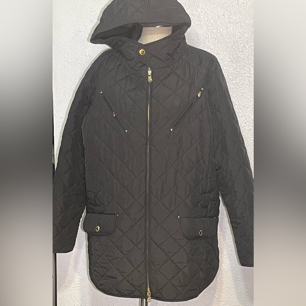 Lauren Ralph Lauren black quilted jacket size 2X